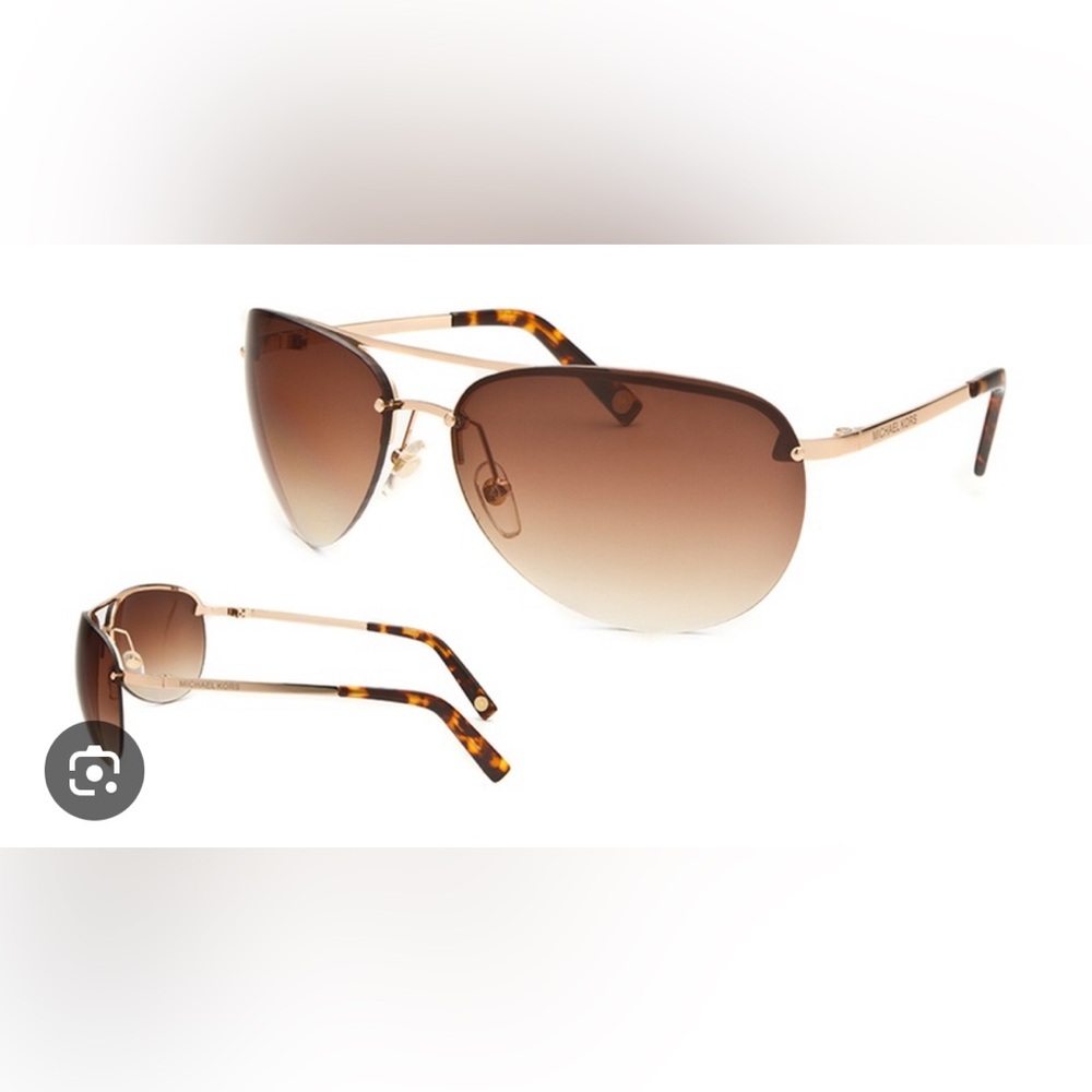 Michael Kors gold aviator sunglasses